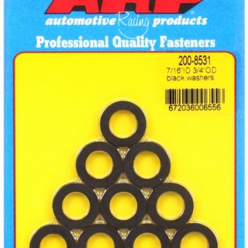 ARP "7/16"ID 3/4"OD .120"TH black washers" (10pcs) ARP-200-8531