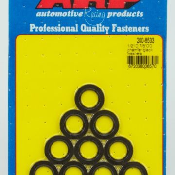 ARP "1/2"ID 7/8"OD .120"TH chamfer black washers" (10pcs) ARP-200-8533