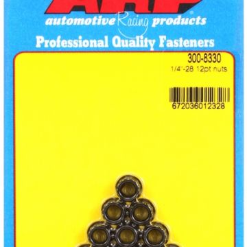 ARP "1/4""-28 12pt nut kit" (10pcs) ARP-300-8330