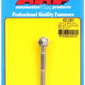 ARP "1/4"" x 2.443 SS air cleaner stud kit" ARP-400-0307