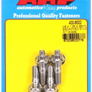 ARP M8 X 1.25 X 38mm broached stud kit - 4pcs ARP-400-8002