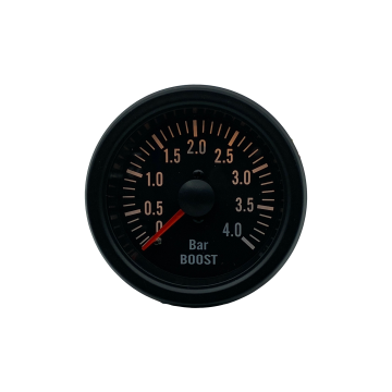 Boost / Turbodruk 4 Bar meter Zwart 12V VD series