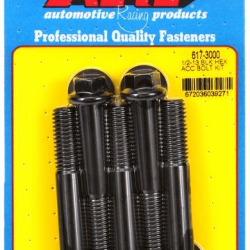 ARP 1/2-13 x 3.000 hex black oxide bolts (5pcs) ARP-617-3000