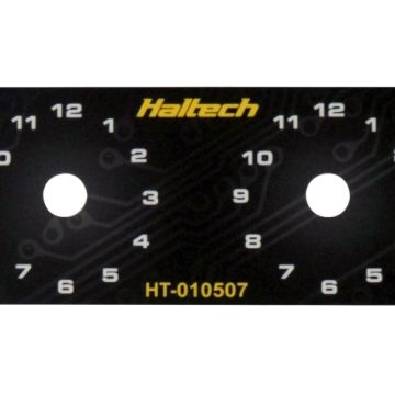 Haltech Dual Switch Panel Only - includes Yellow knob HT-010507