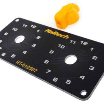 Haltech Dual Switch Panel Kit - includes Yellow knob HT-010509