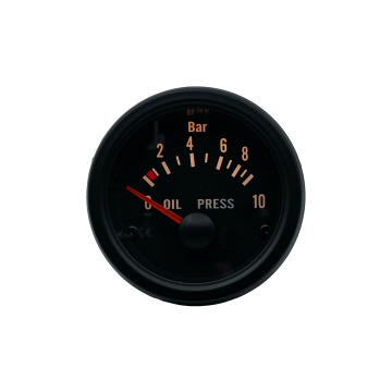 Olie druk meter Zwart 12V VD series