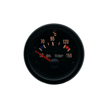 Olie temperatuur meter Zwart 12V VD series