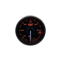 Brandstofdruk Meter Zwart 52mm premium