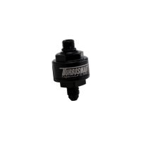 Billet Turbo Oil Feed Filter 44um AN-4 to AN-4 ORB - Black